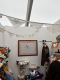 Upcycled Doily and Napkin Bunting