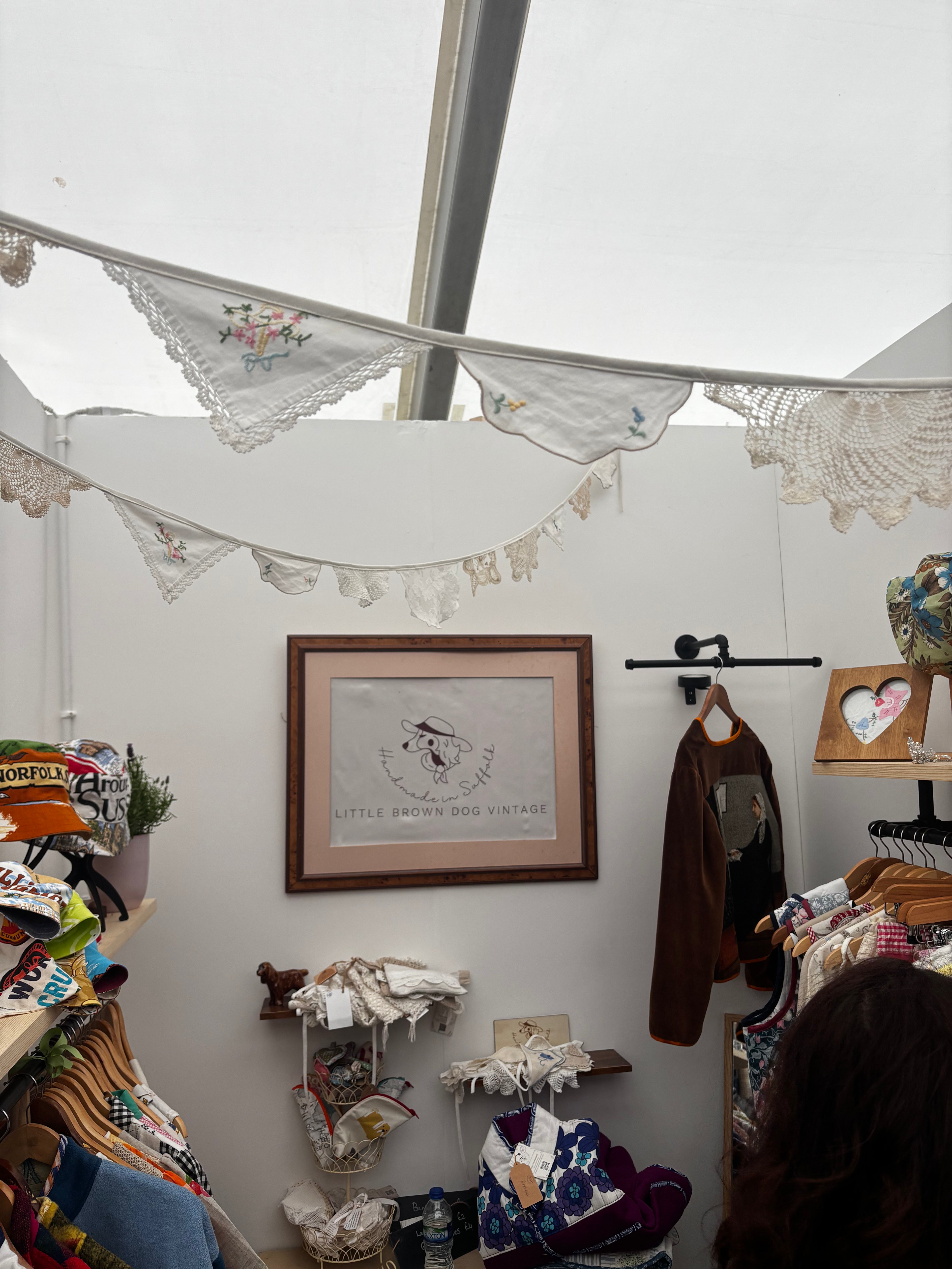 Upcycled Doily and Napkin Bunting
