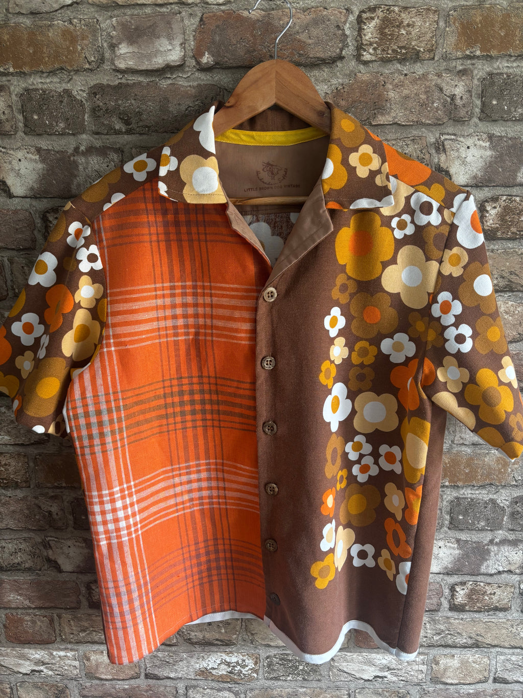 Short Sleeve 'Stevie' Shirt Upcycled Vintage