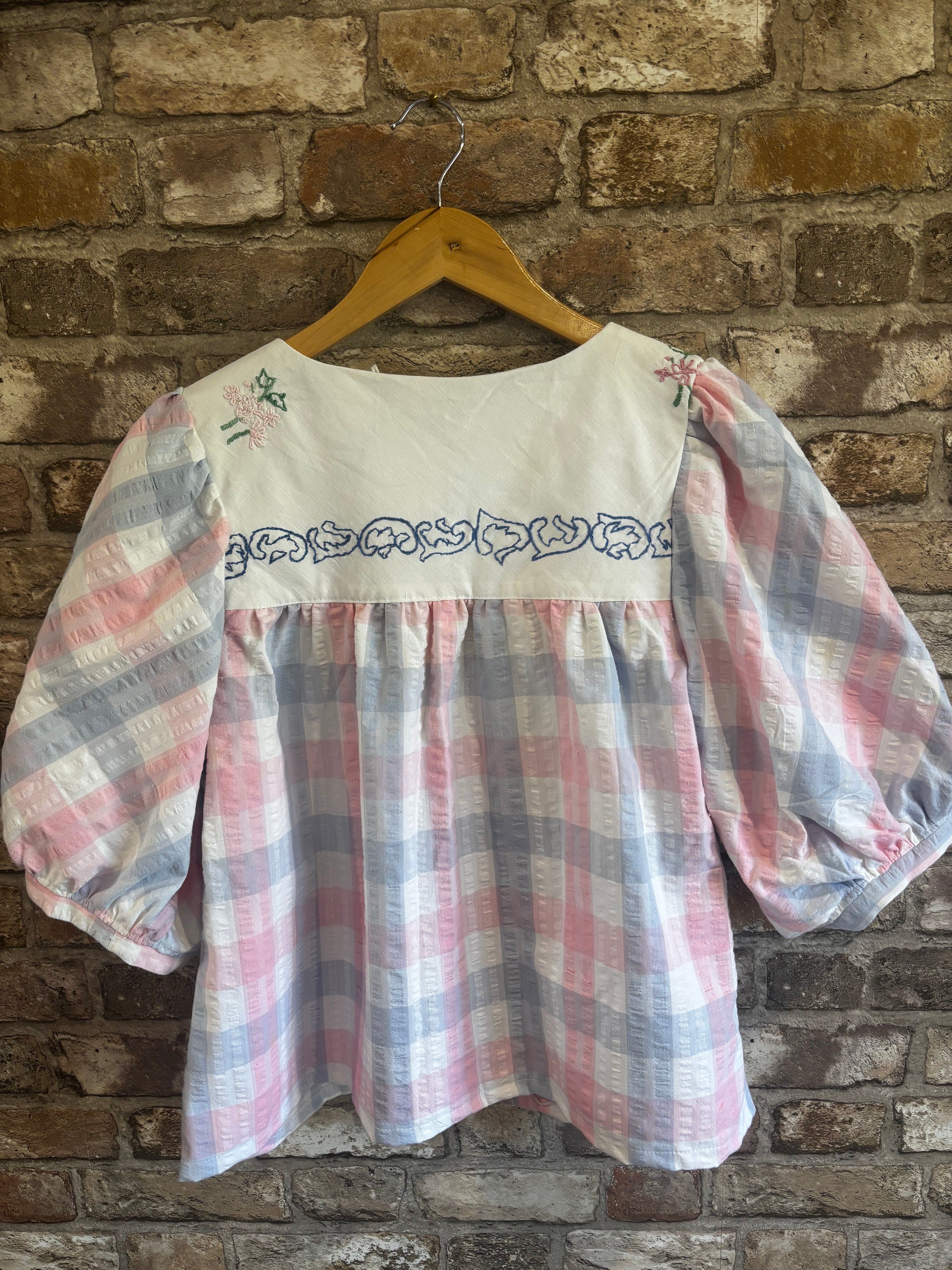 Dottie Puff Sleeve Spring Colours Blouse