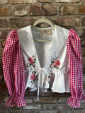 Pink Gingham Sleeve Isla