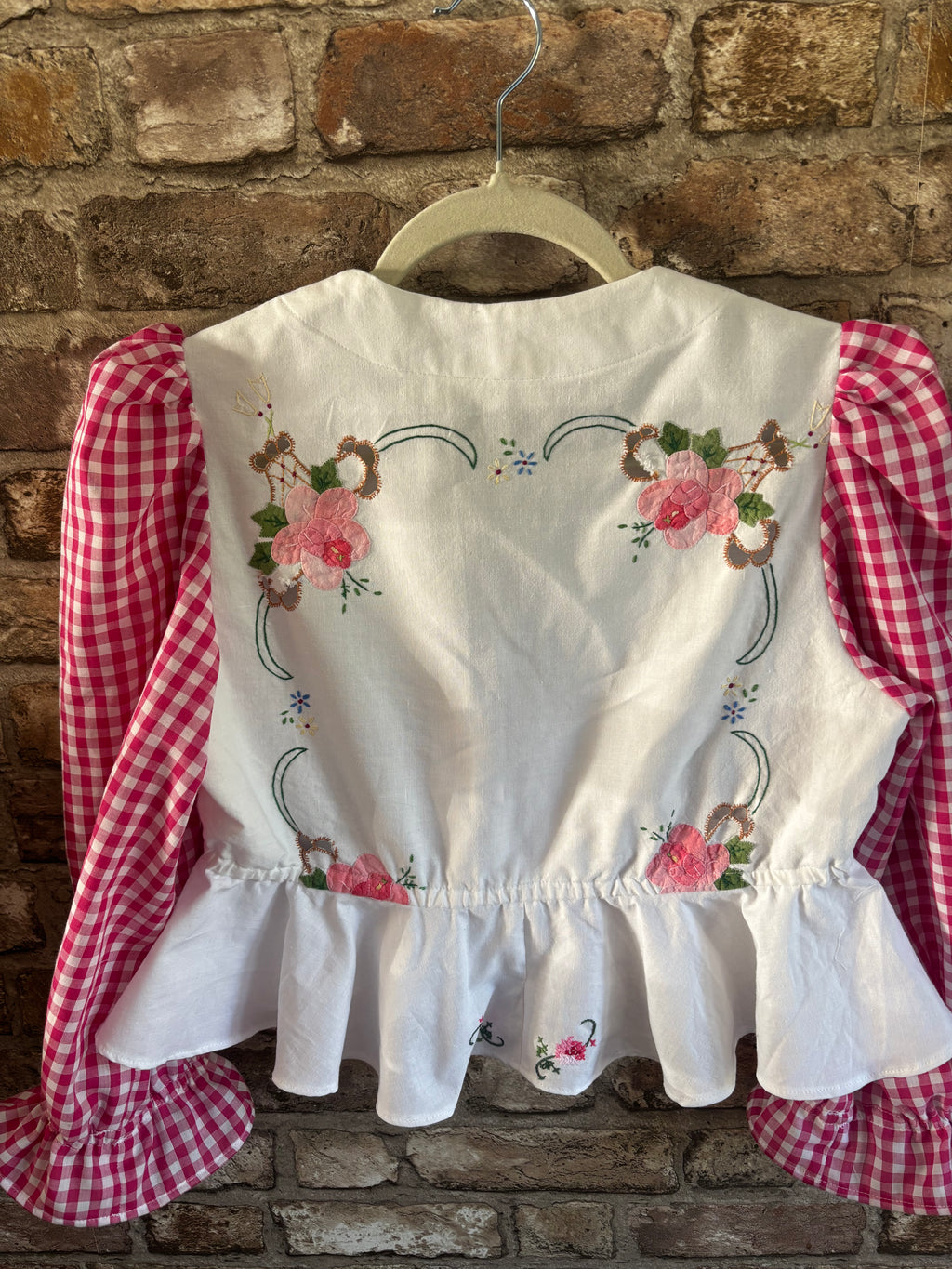 Pink Gingham Sleeve Isla