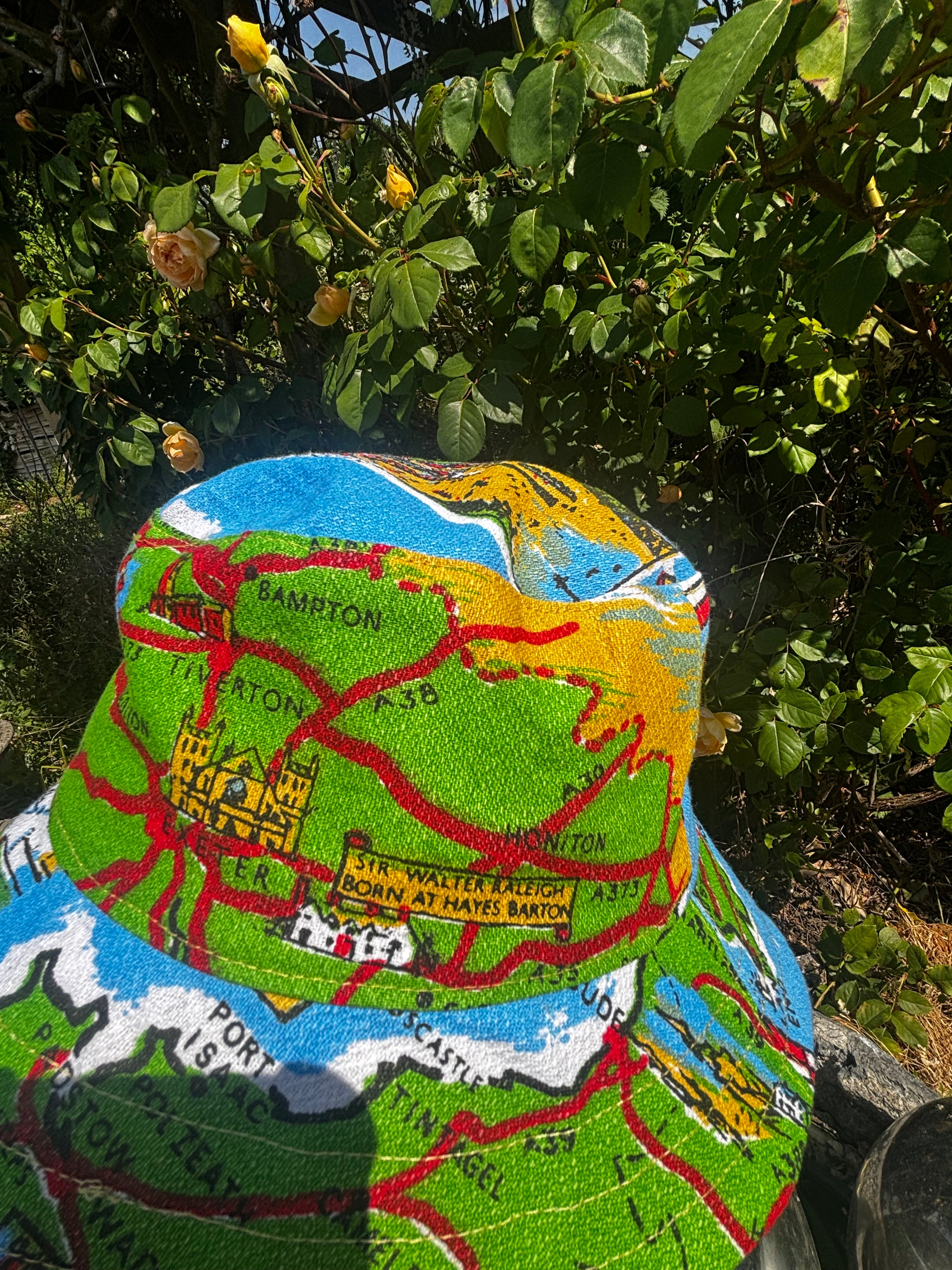 Devon and Cornwall Vintage Upcycled Bucket Hat