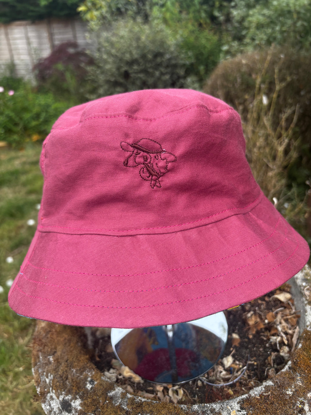 Tenerife Upcycled Tea Towel Bucket Hat
