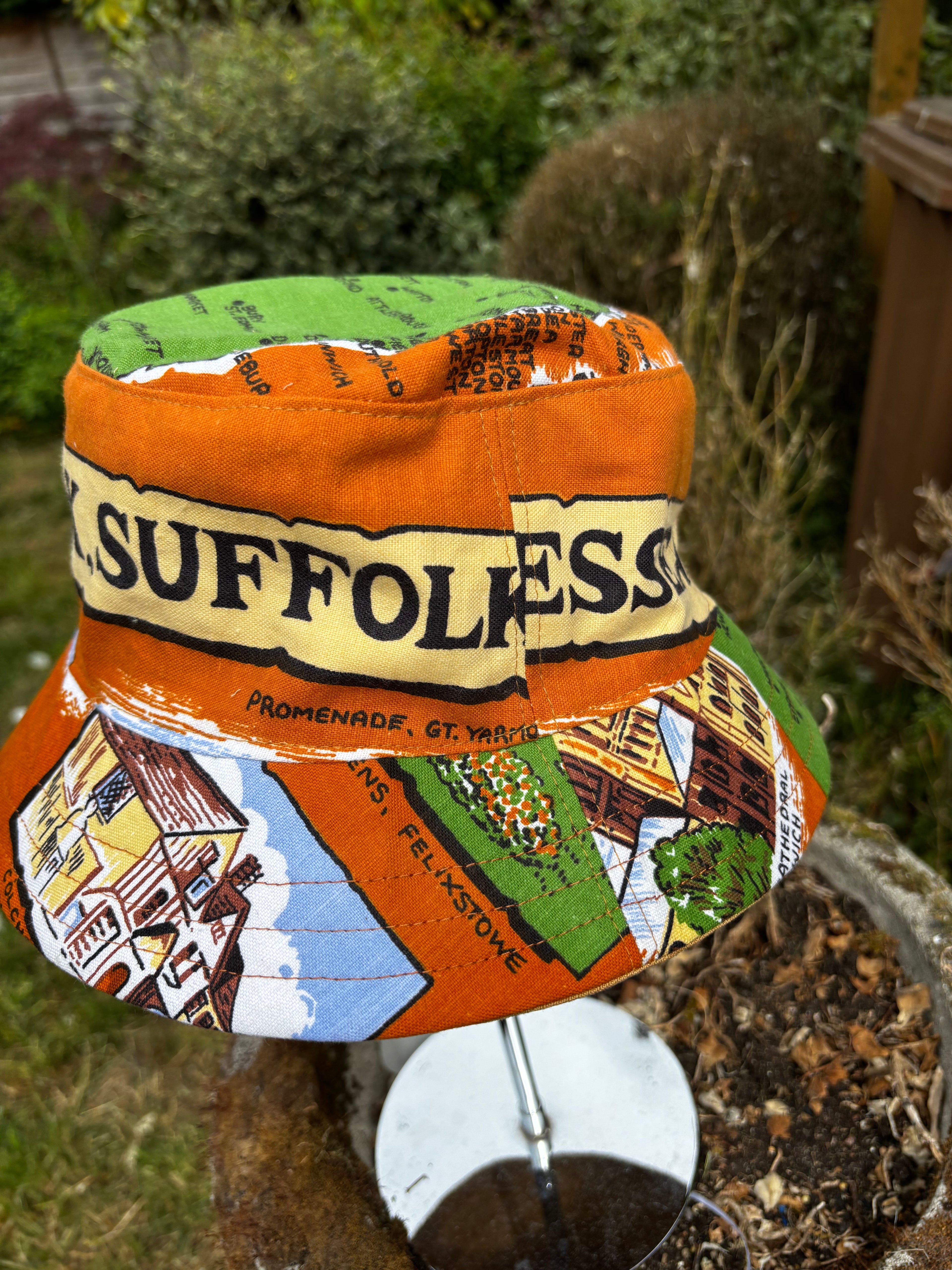 Norfolk, Suffolk, Essex Upcycled Bucket Hat