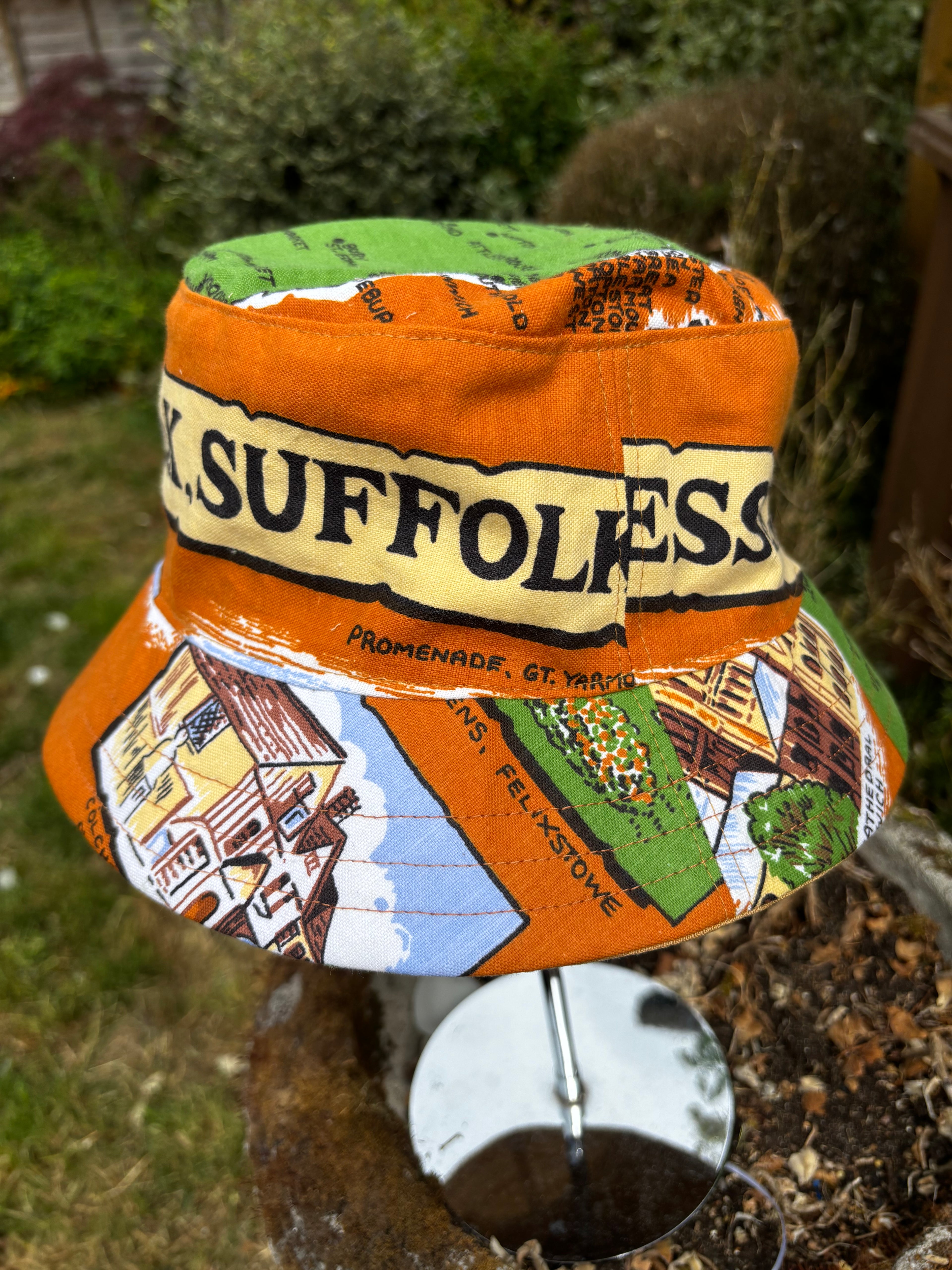 Norfolk, Suffolk, Essex Upcycled Bucket Hat