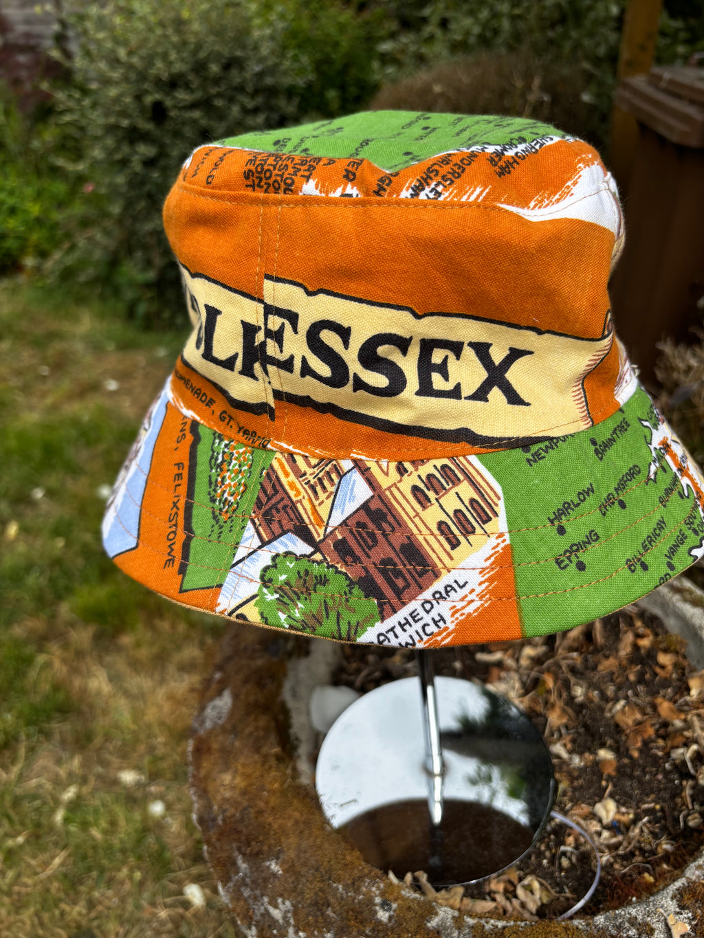Norfolk, Suffolk, Essex Upcycled Bucket Hat