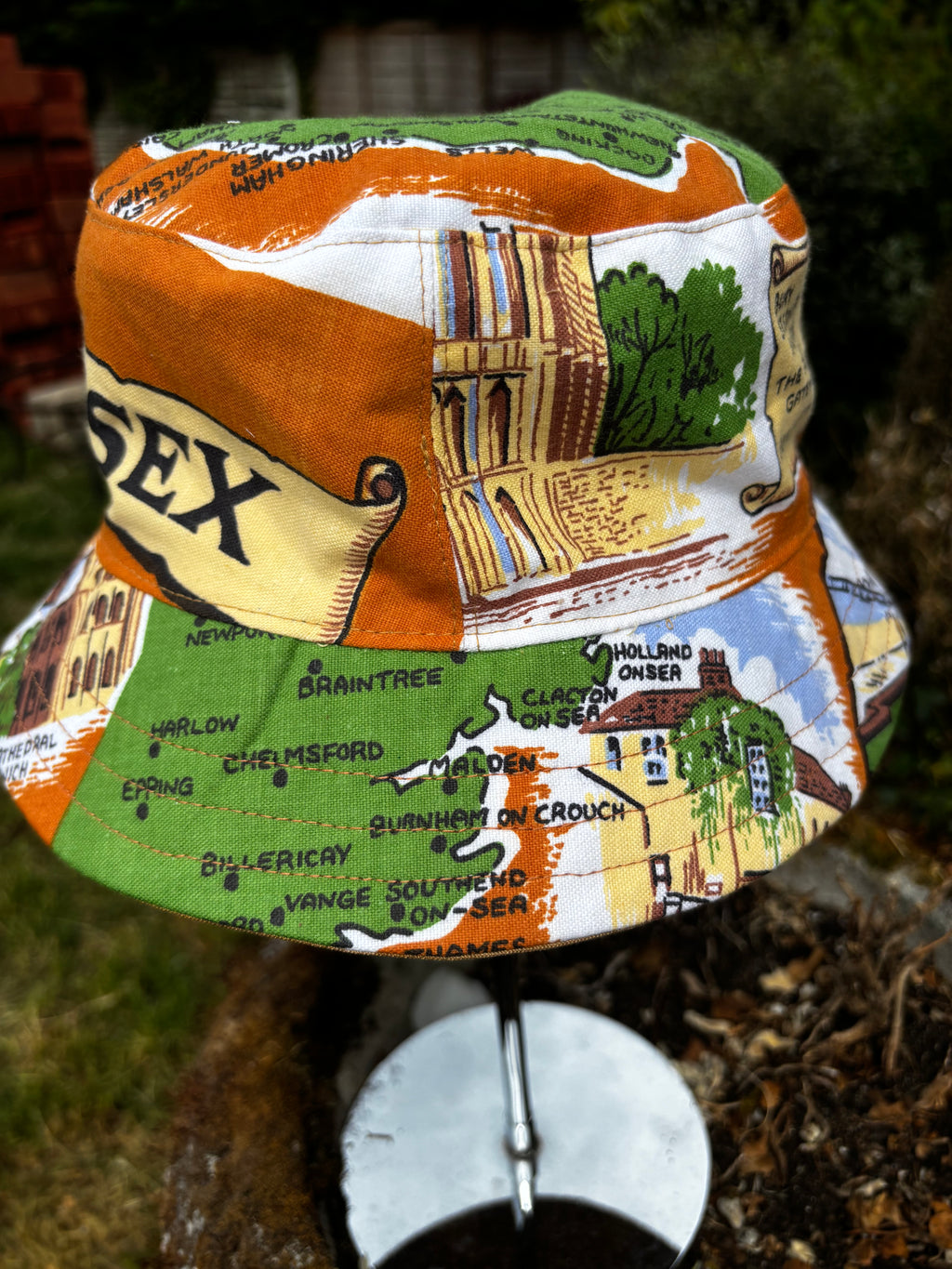 Norfolk, Suffolk, Essex Upcycled Bucket Hat
