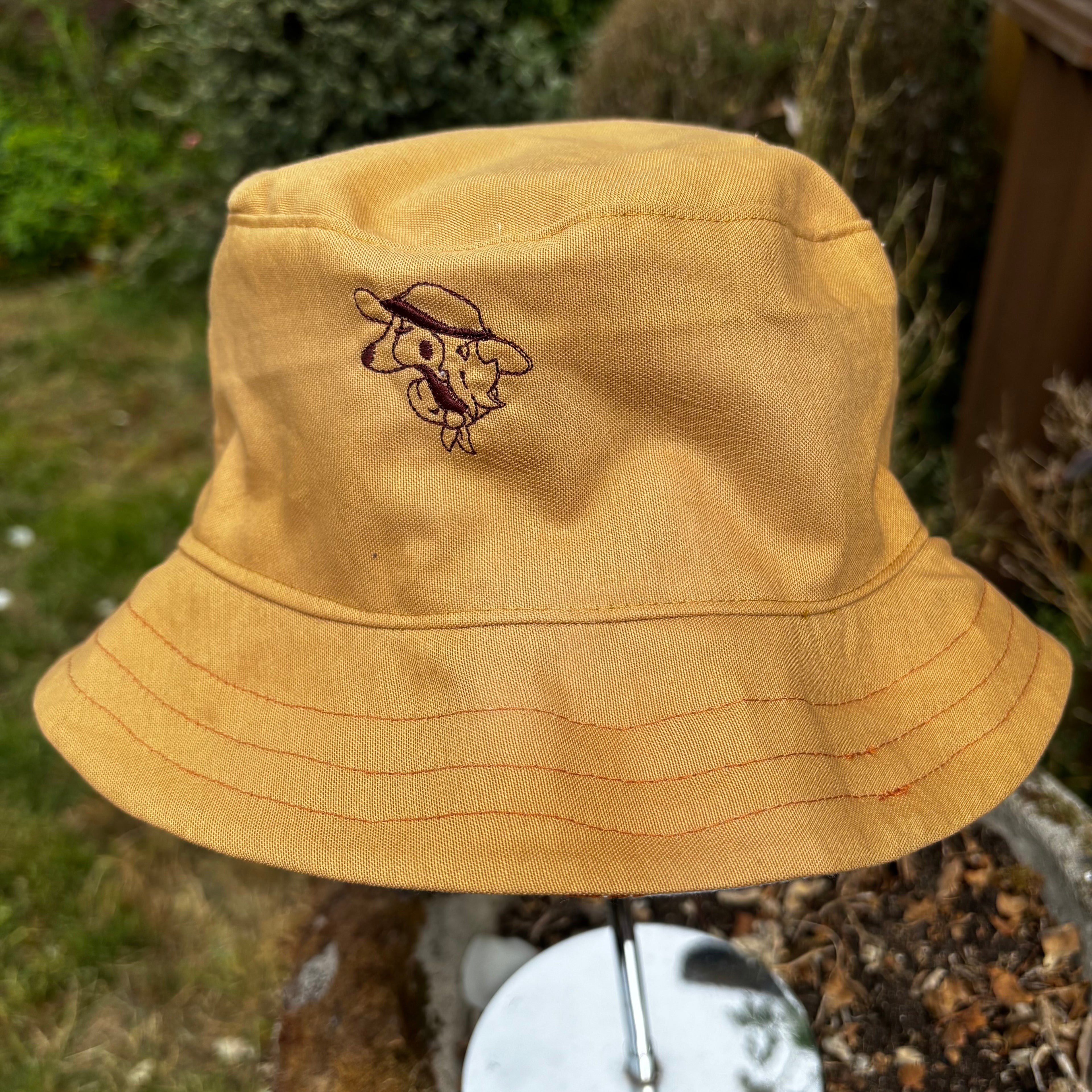 Channel Islands Upcycled Vintage Tea Towel Bucket Hat