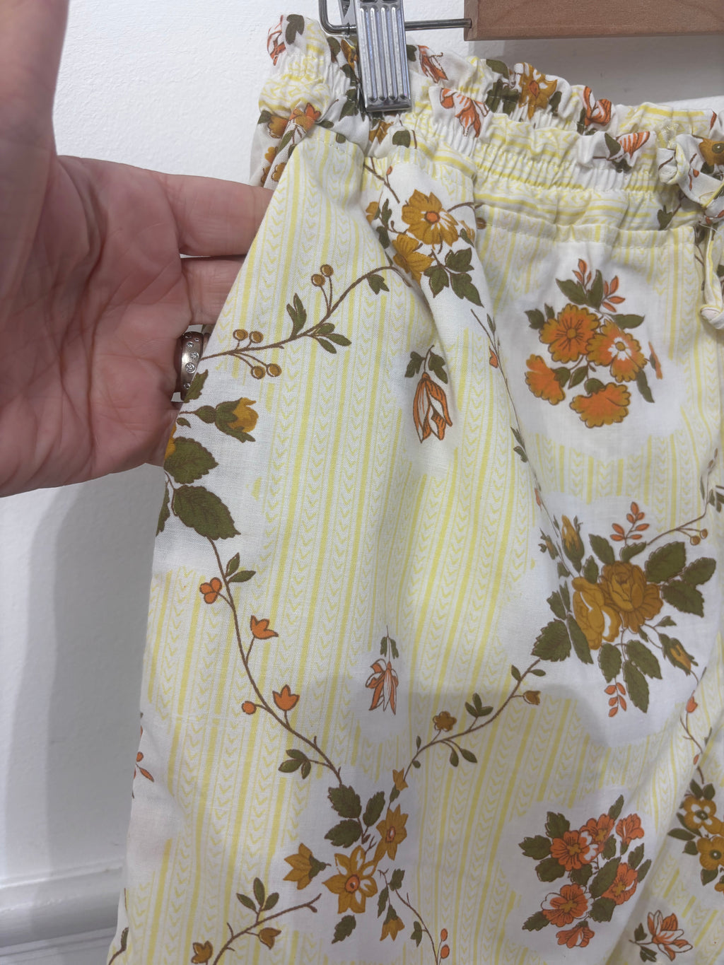 Lemon Floral Shorts - with Pockets