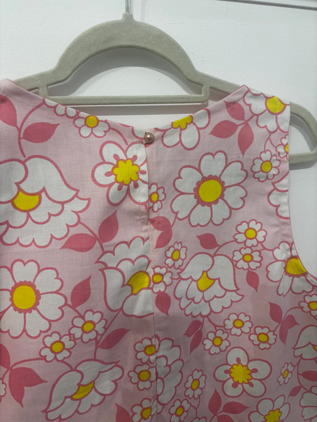 Kelly Pink Floral Vintage Cotton Tank