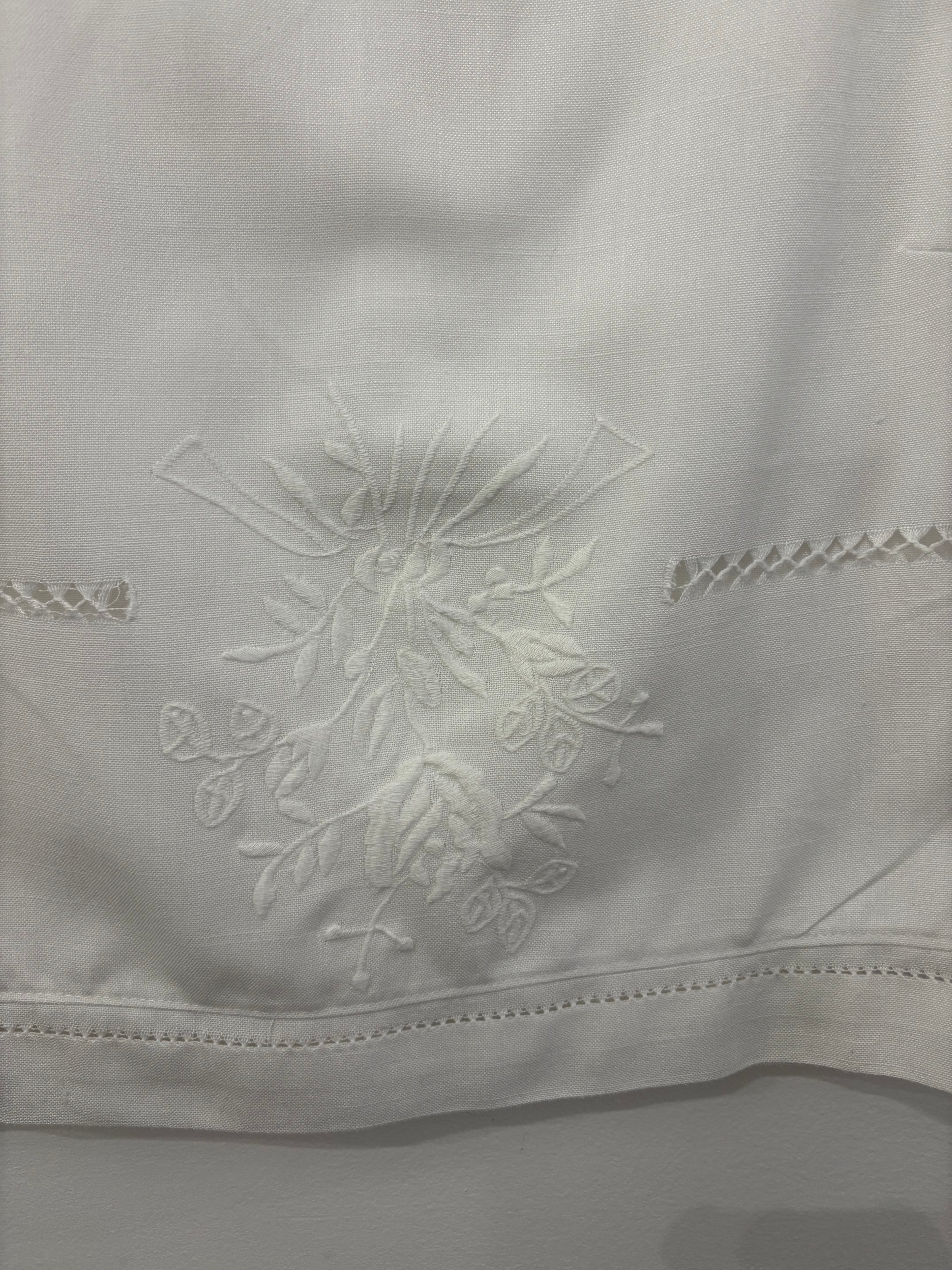 Kelly White Embroidered Tank