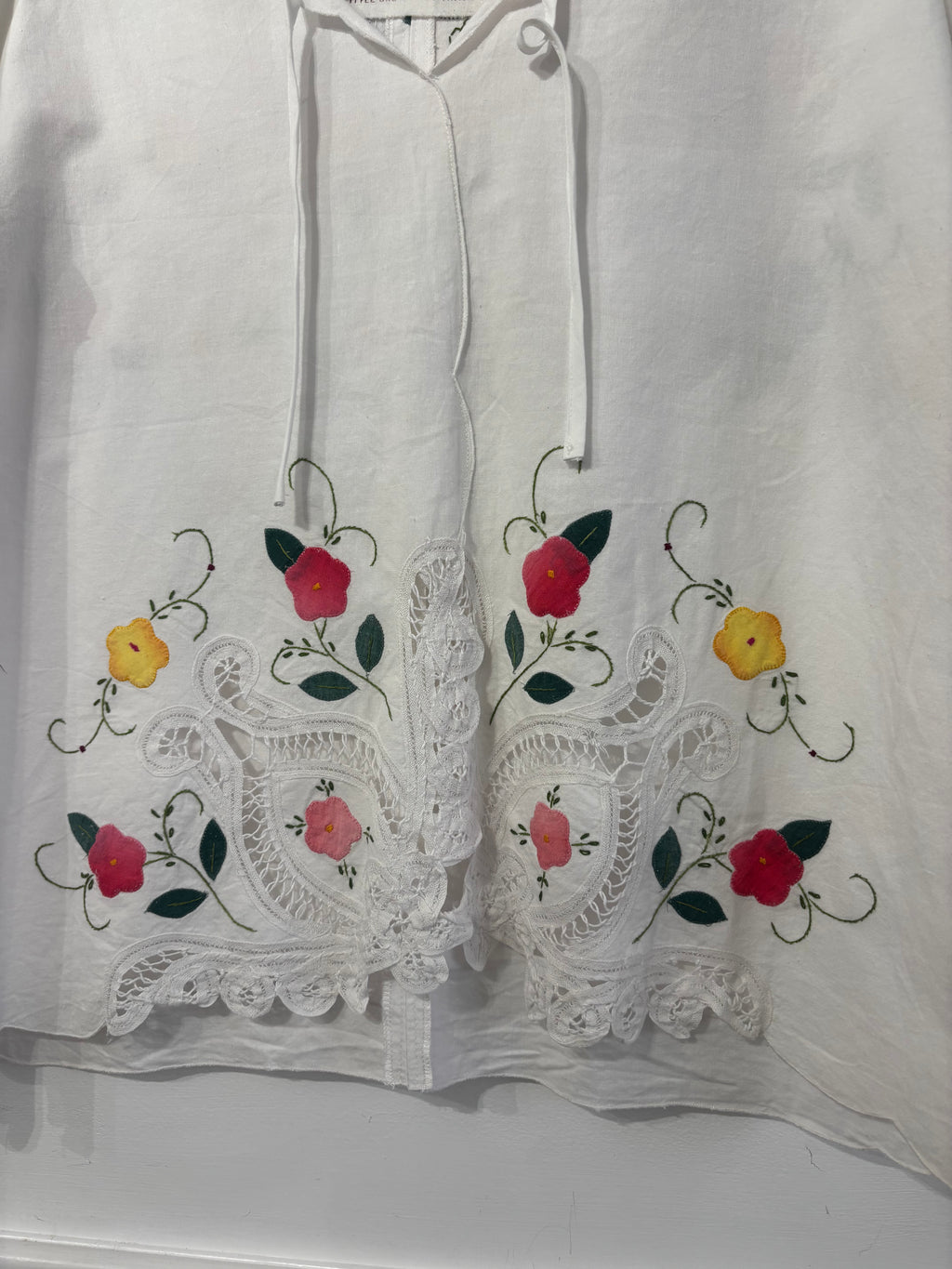 Helen T-Shirt Upcycled Tablecloth Top