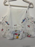 Cropped Frill Hem Festival Cami Top