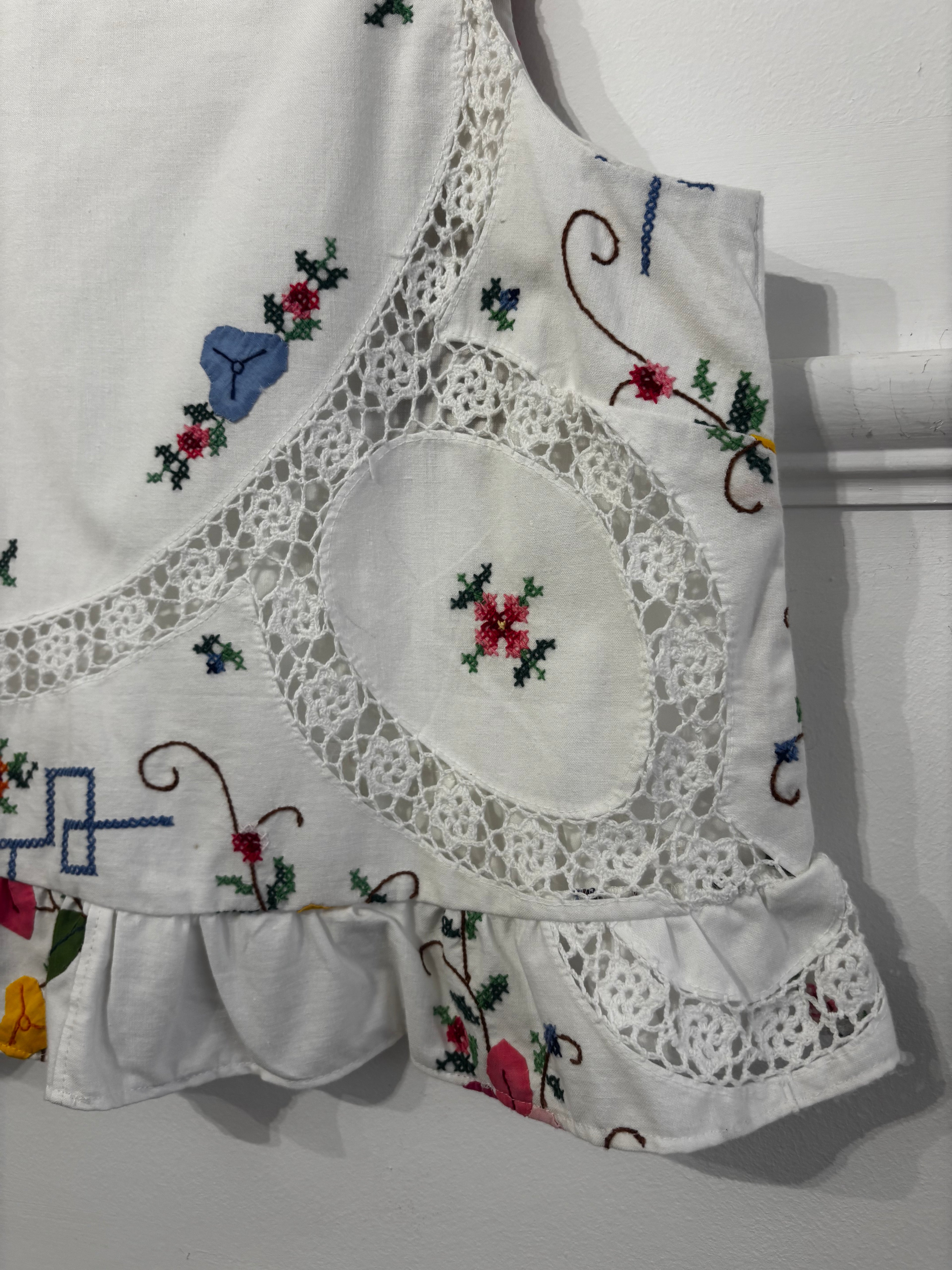 Cropped Frill Hem Festival Cami Top
