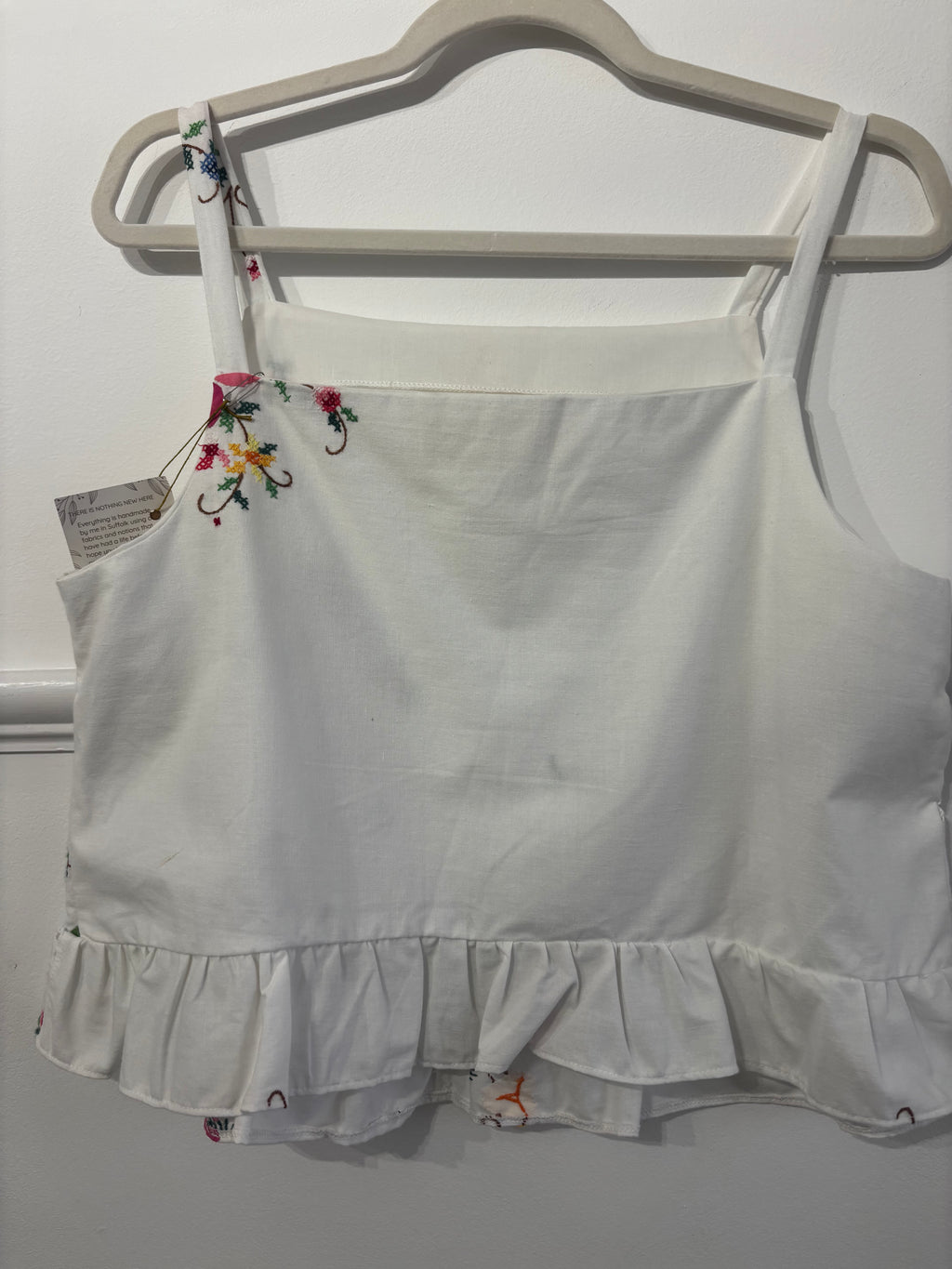 Cropped Frill Hem Festival Cami Top