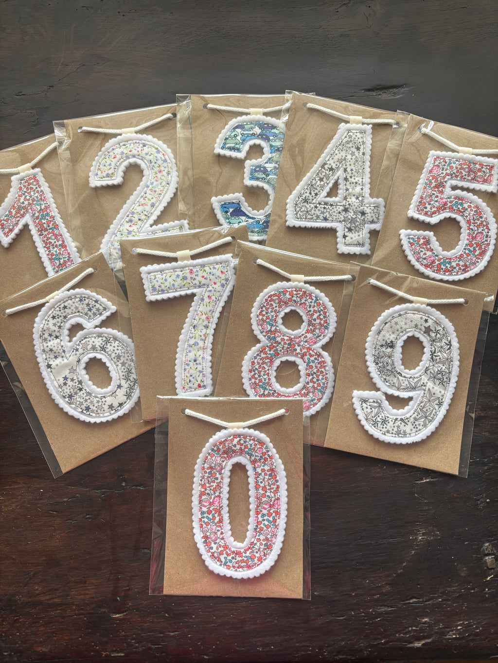 Handmade Liberty Fabric Bunting Letters and Numbers