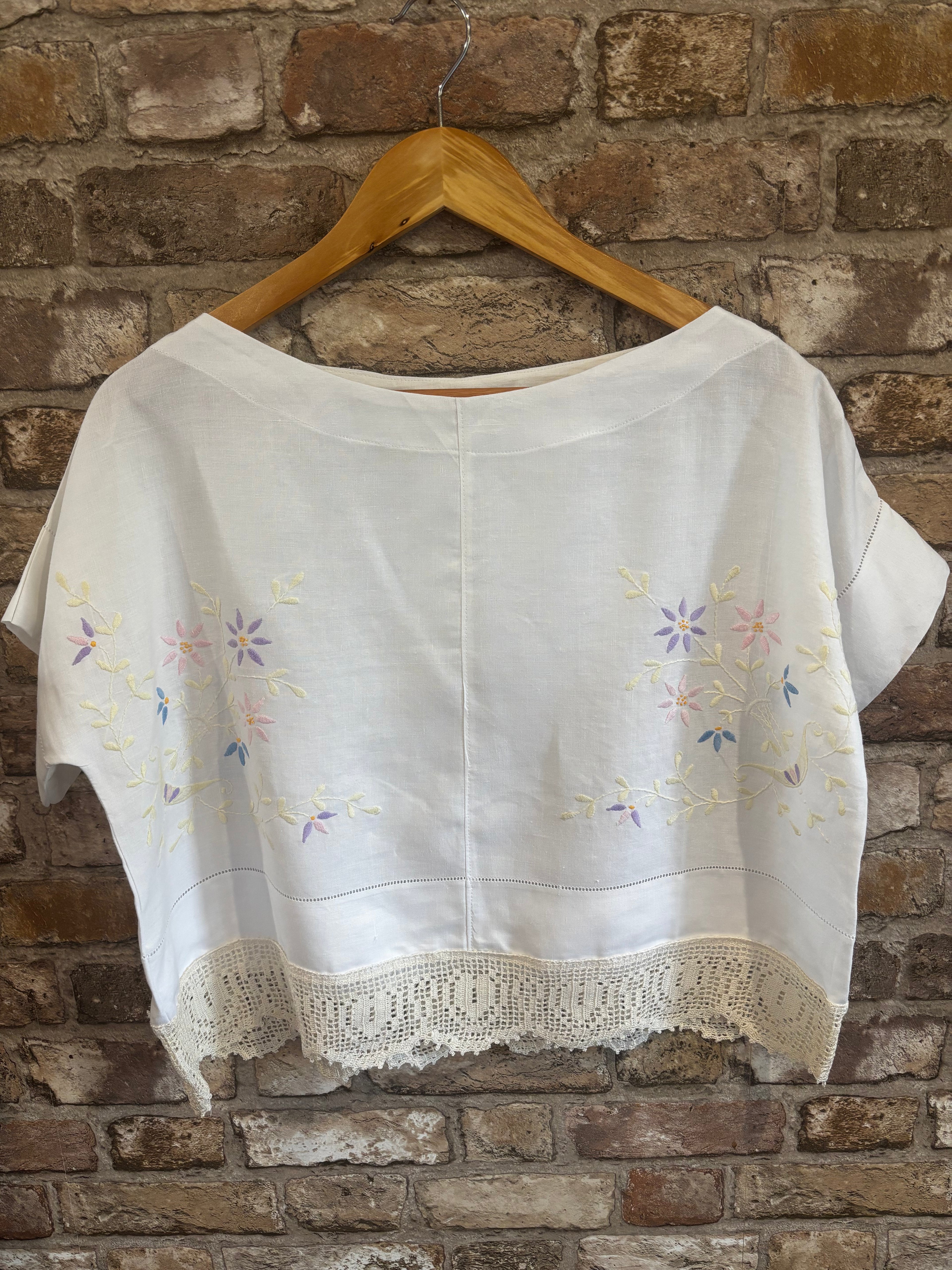 Beautiful Soft Cotton Hand Embroidered T-shirt Top