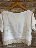Beautiful Soft Cotton Hand Embroidered T-shirt Top