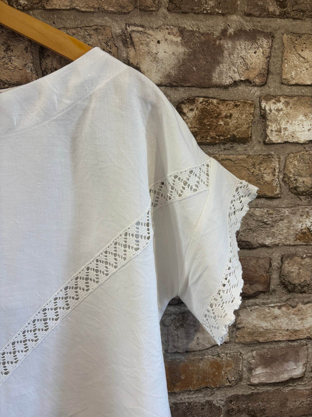 Soft Cotton Crochet Lace T-Shirt Top