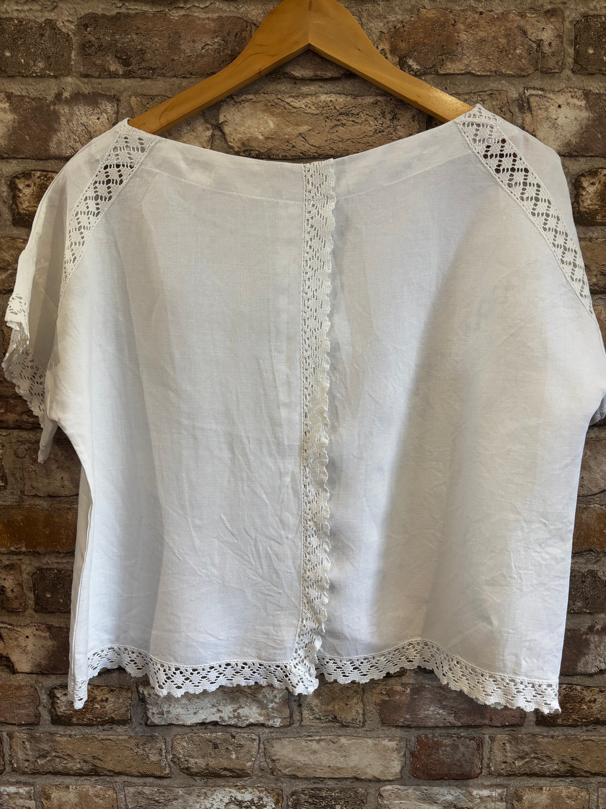Soft Cotton Crochet Lace T-Shirt Top