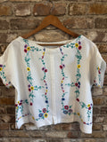 Hand Embroidered T-Shirt Top