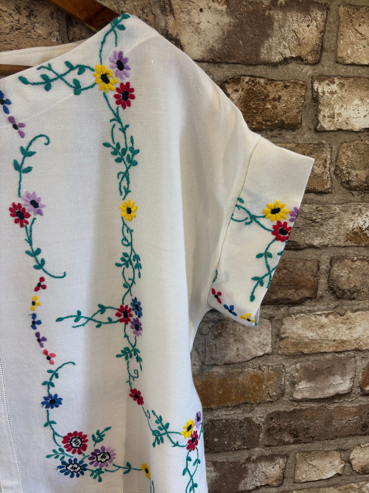 Hand Embroidered T-Shirt Top
