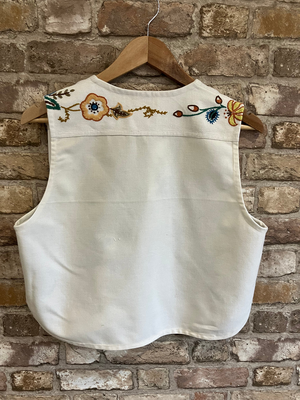 Linen Hand Embroidered Waistcoat
