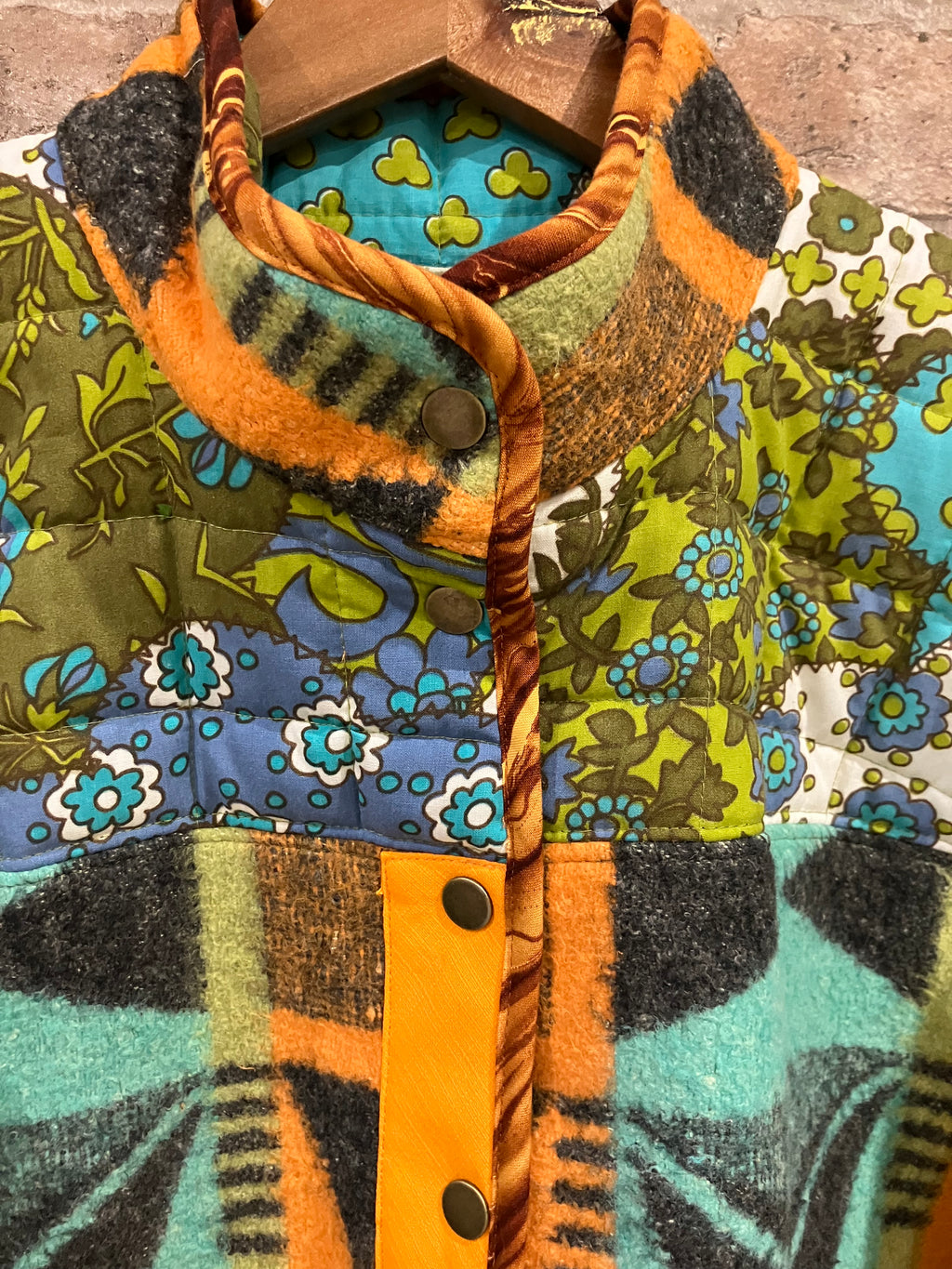 One of a Kind Upcycled Blanket Jacket