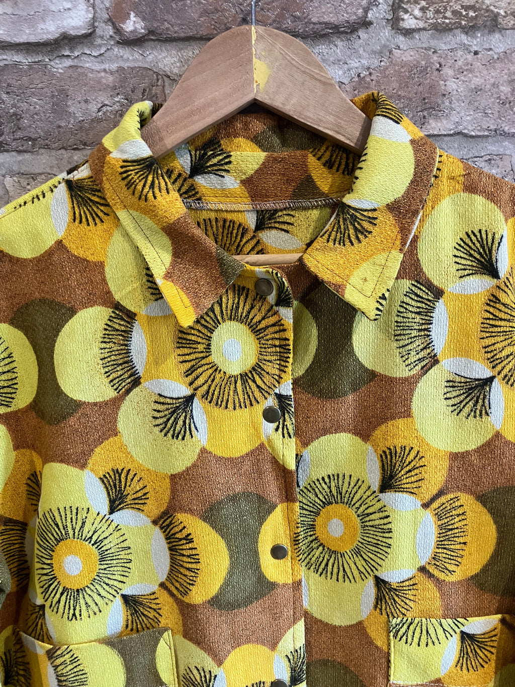 Upcycled Funky Unlined Shirt Jacket