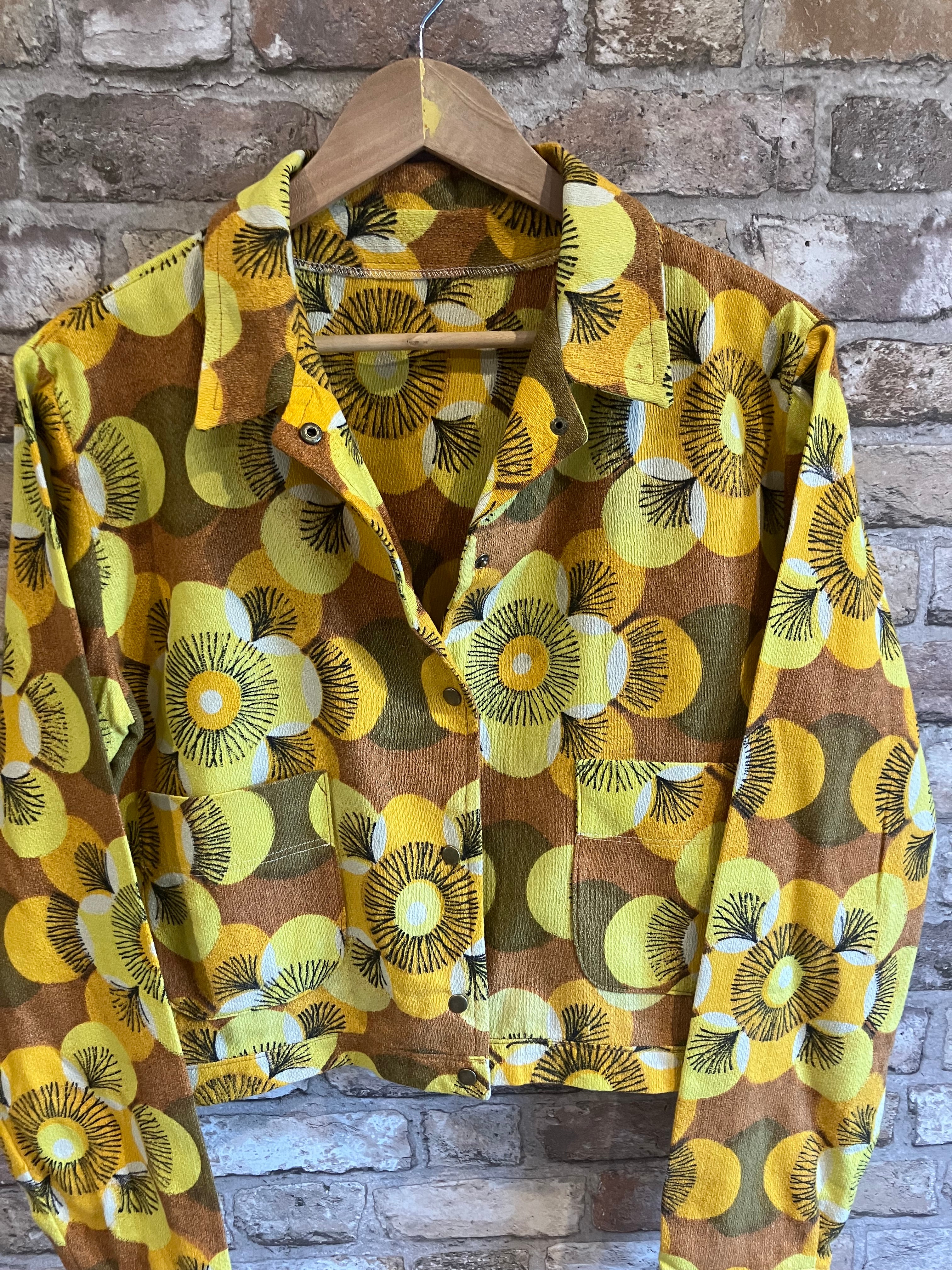 Upcycled Funky Unlined Shirt Jacket