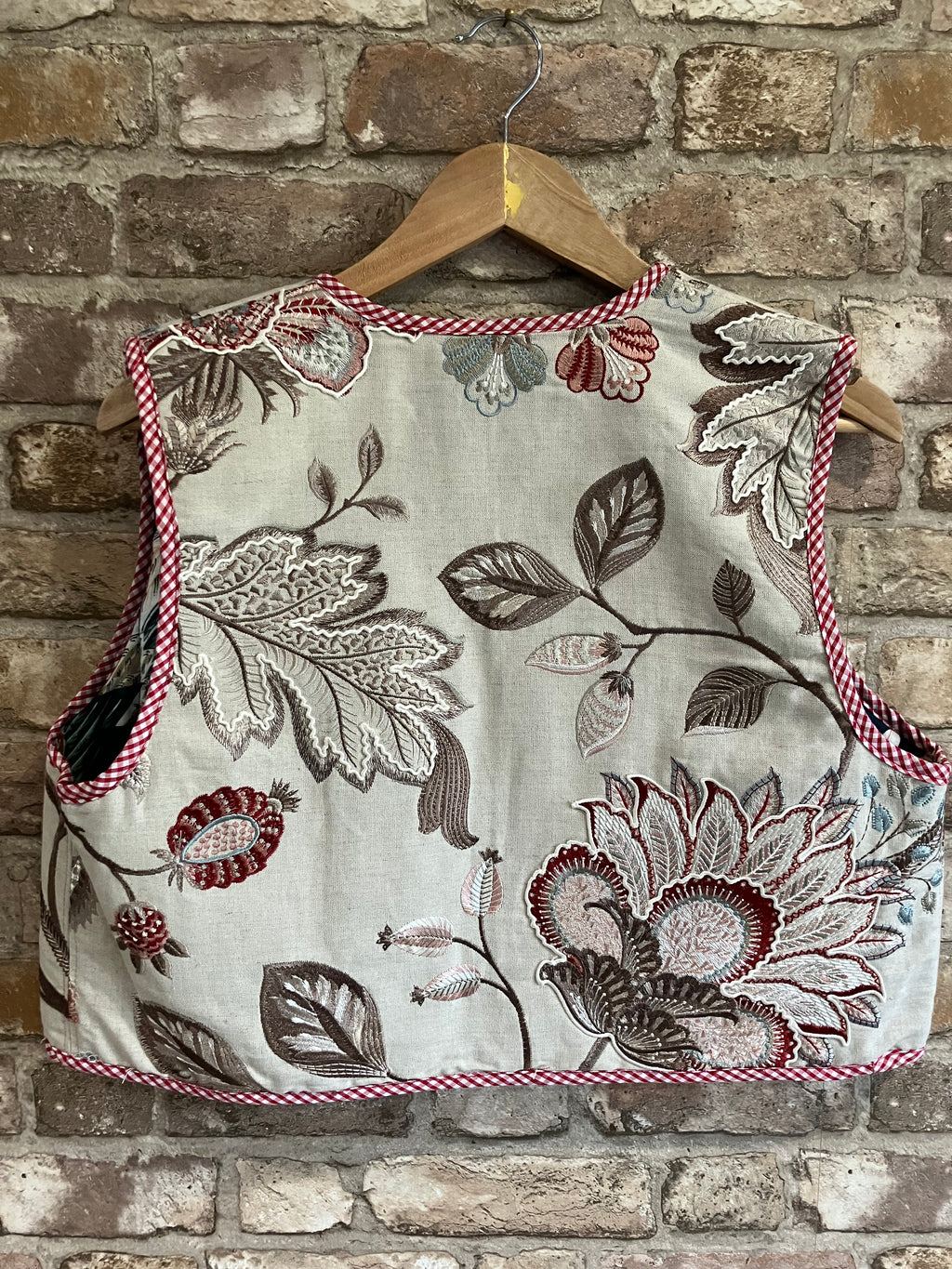 Upcycled Quilted Waistcoat Gilet G P & K Baker 1981