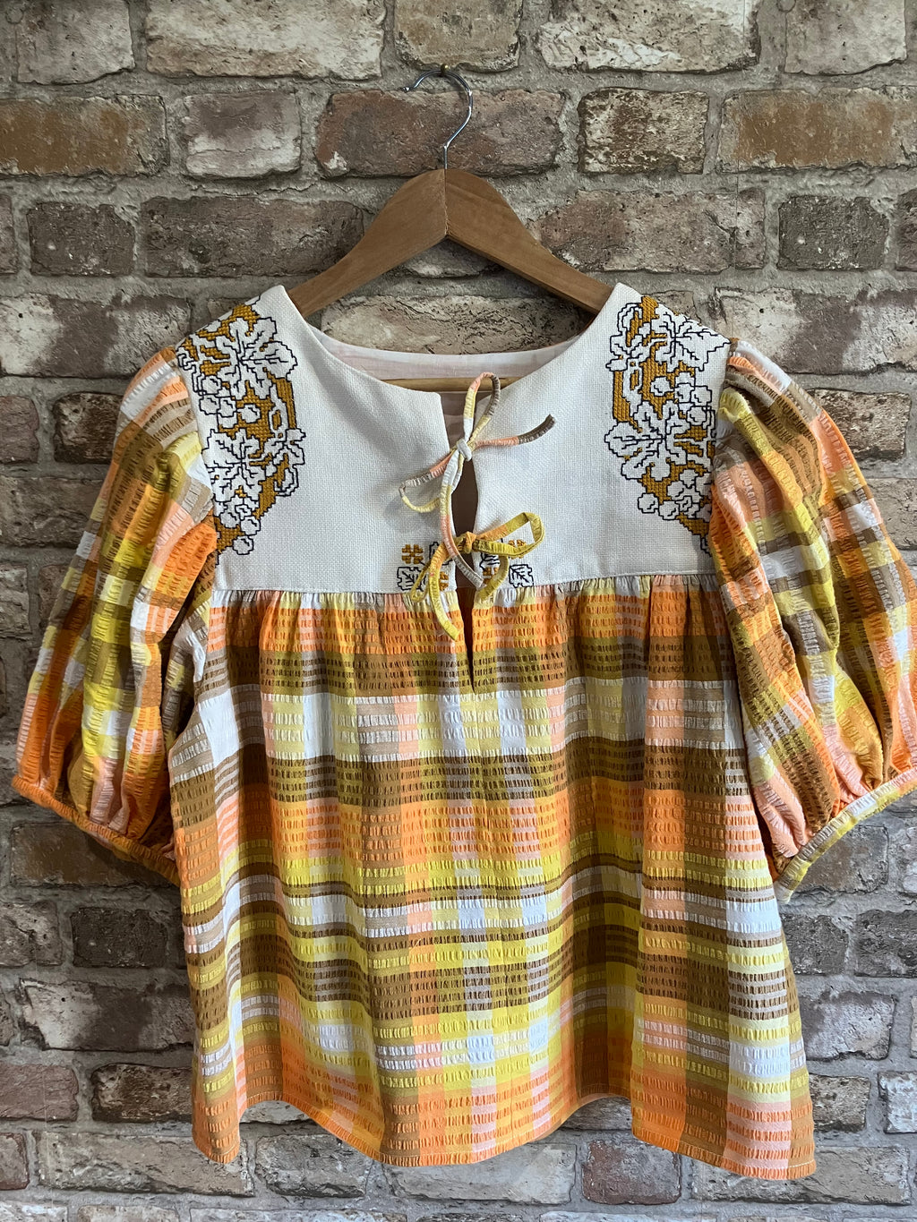 One-of-a-Kind ‘Dottie' Upcycled Blouse