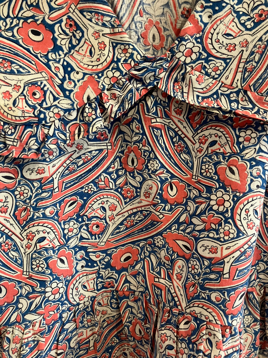 Oversized Collar Long Sleeve Blouse One of a Kind