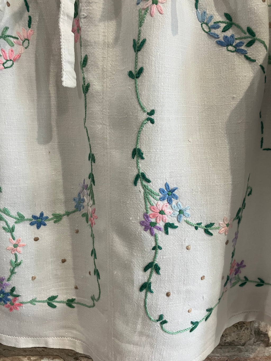 Upcycled 'Dottie' Linen Top