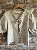 Upcycled Linen Embroidered Soft Jacket