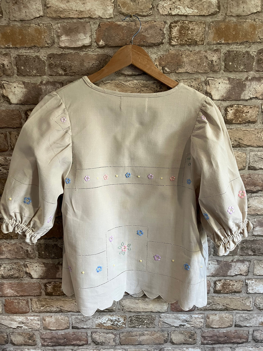 Upcycled Linen Embroidered Soft Jacket