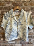 Upcycled Toile de Jouy 'Ava' Shirt