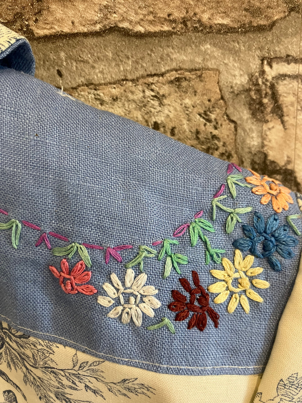 Upcycled Toile de Jouy 'Ava' Shirt