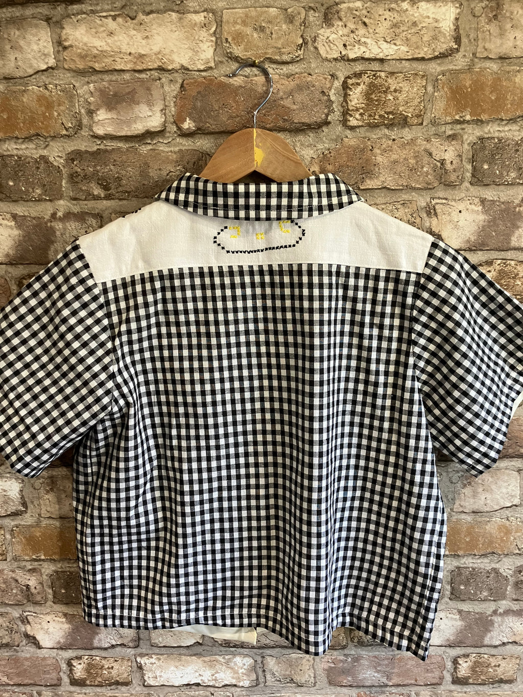 One-of-a-Kind ‘Ava’ Boxy Cropped Shirt