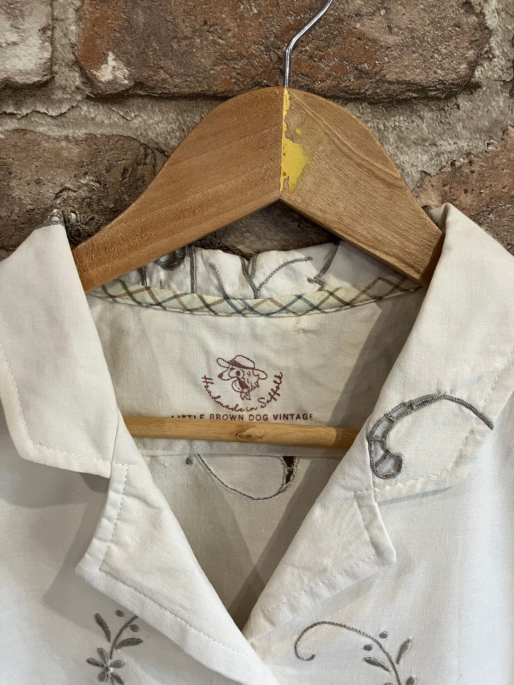 Upcycled Embroidered Vintage Ava Shirt