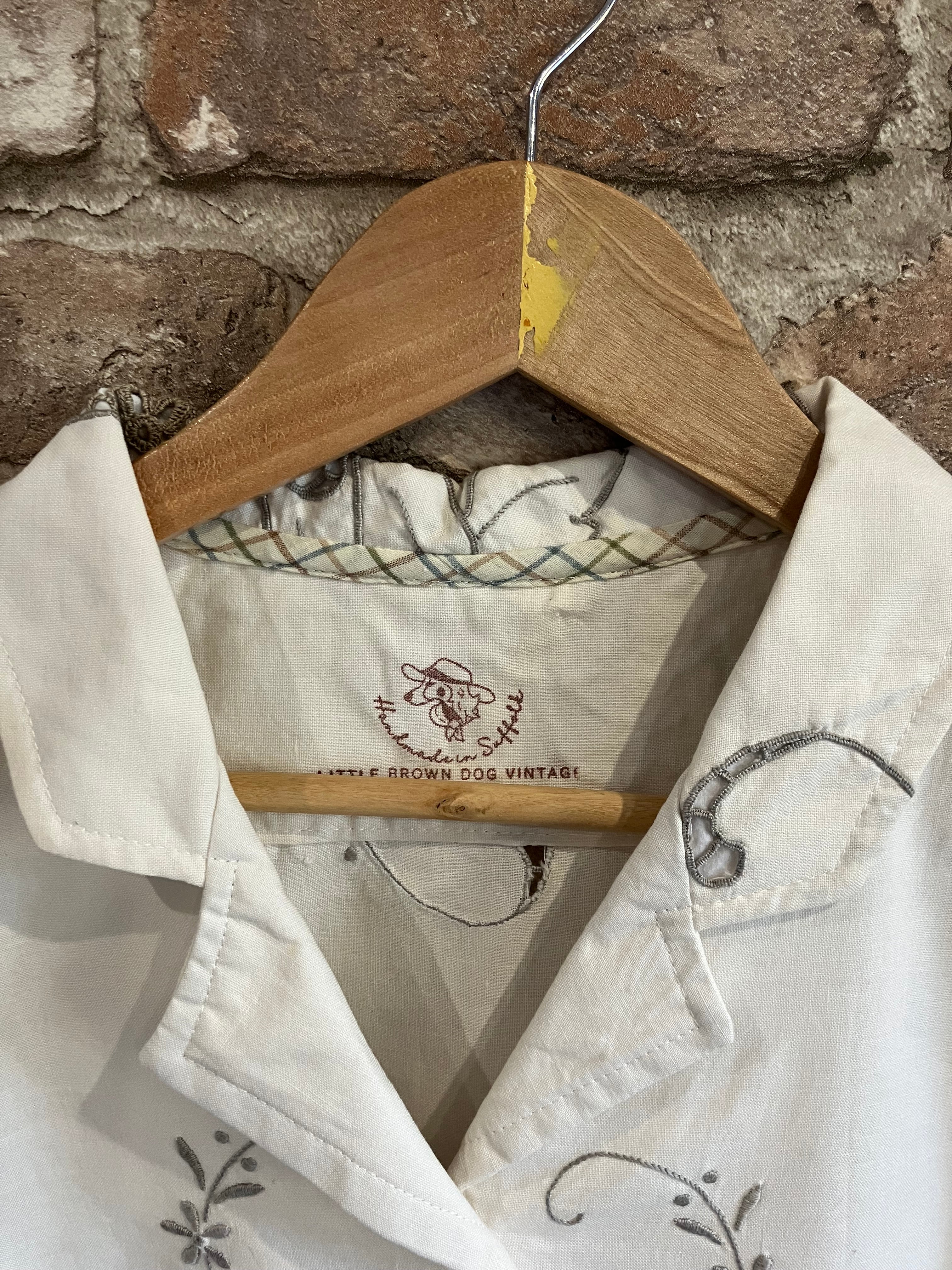 Upcycled Embroidered Vintage Ava Shirt