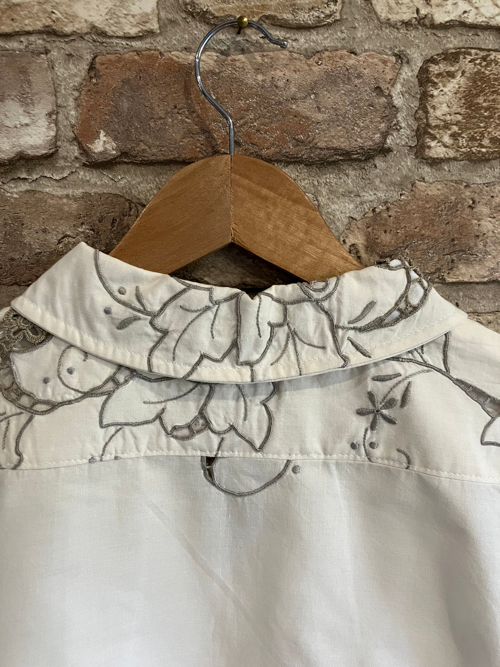 Upcycled Embroidered Vintage Ava Shirt