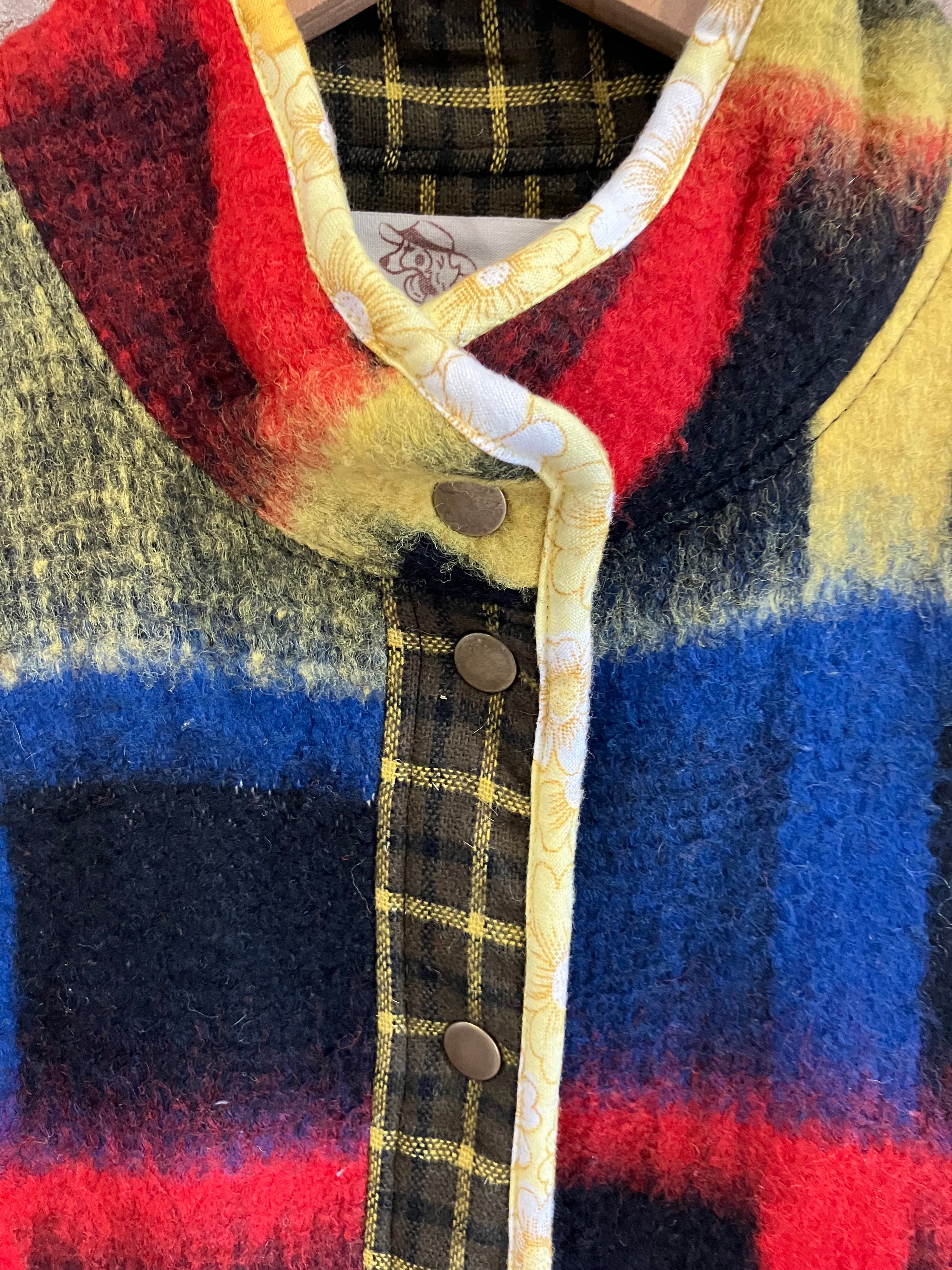 Upcycled Vintage Blanket Gilet