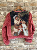 One-of-a-Kind Upcycled Velvet Cropped Jacket