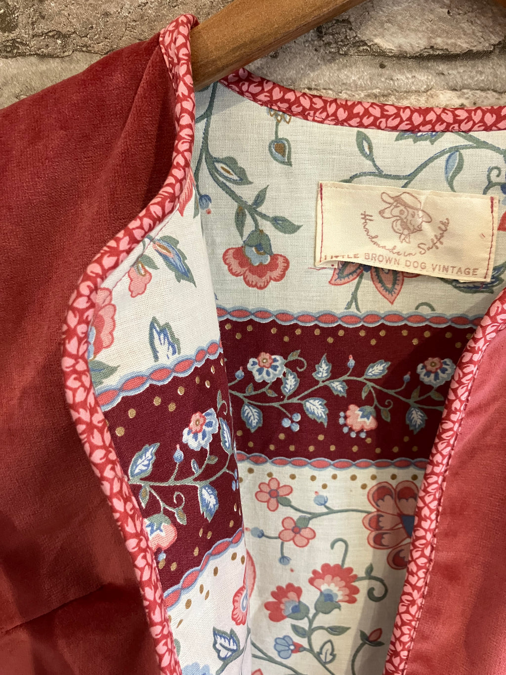 One-of-a-Kind Upcycled Velvet Cropped Jacket