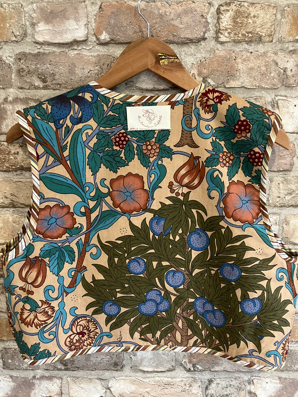 Reversible Crewel Work and Liberty Gilet