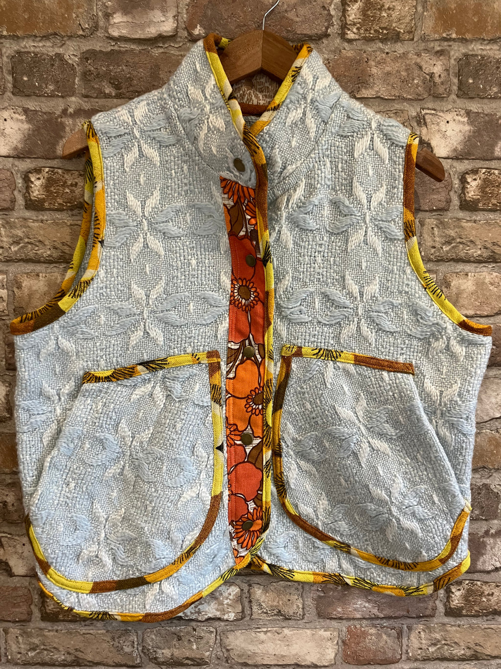 Upcycled Vintage Blanket Gilet