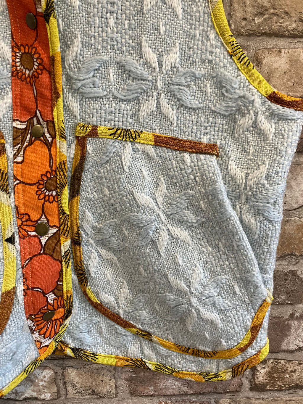 Upcycled Vintage Blanket Gilet