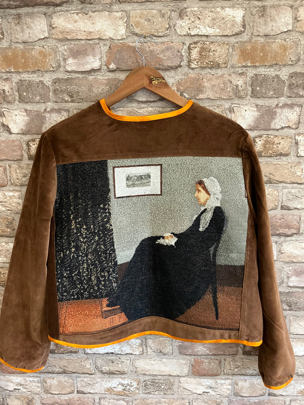 Whistler's Mother Upcycled Velvet Jacket